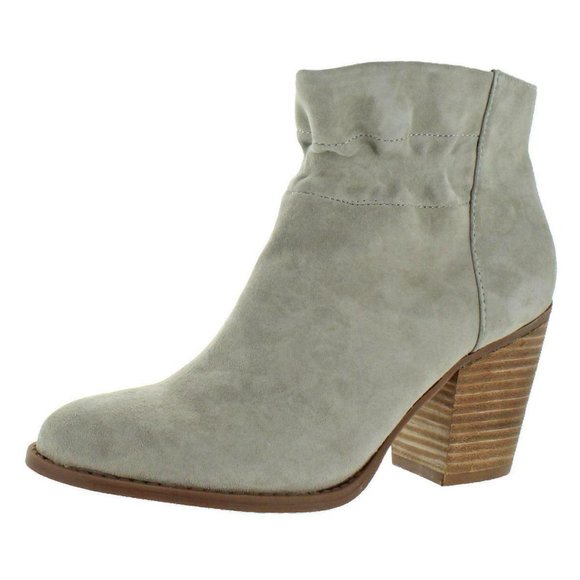 Jessica Simpson Western Chic Gray Suede Booties - Picture 3 of 3